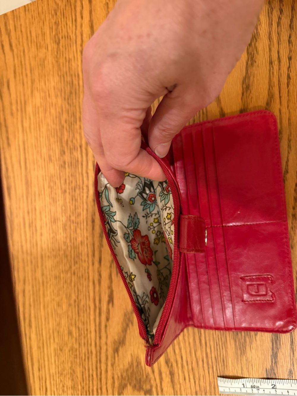 Red wallet, multi functional - Picture 7 of 8